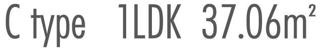 C type  1LDK  37.06m2 